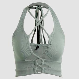 Cut Out Halter Crop Top